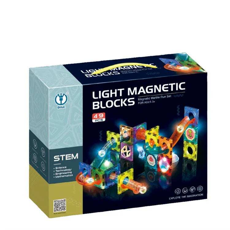Magnetic Light Ball Track Building Blocks 49pcs for kids in Kuwait